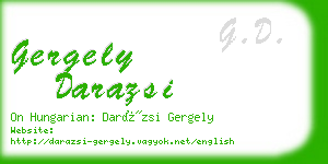 gergely darazsi business card